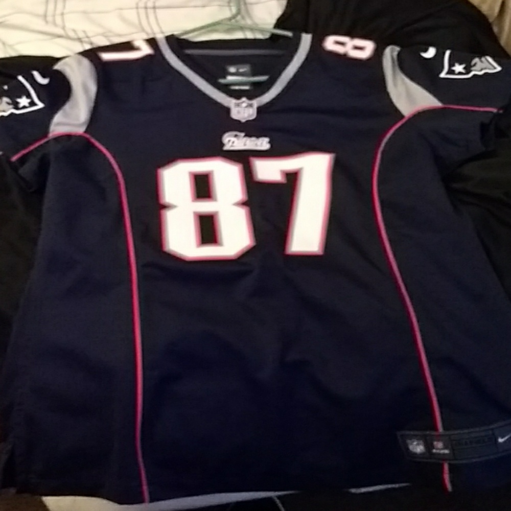 Woman's Rob Gronkowski on field jersey